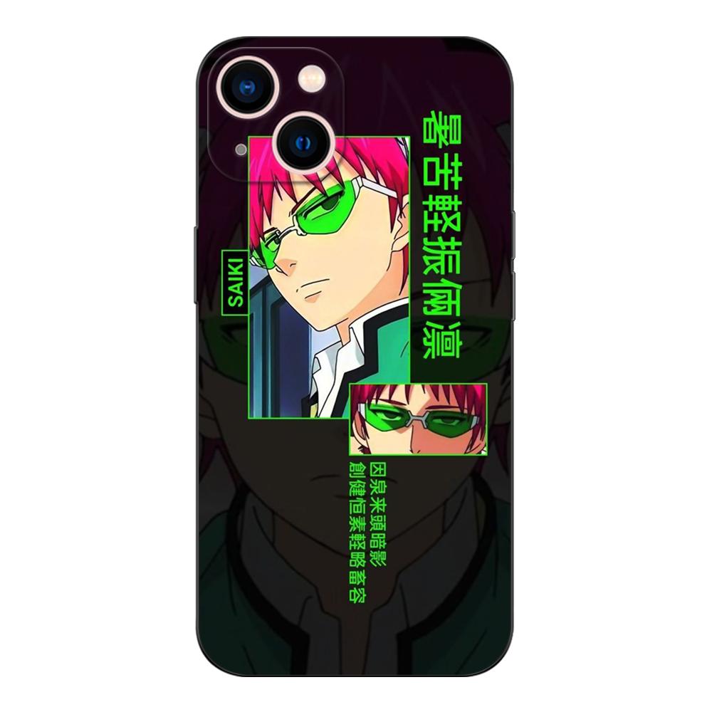 Black Tpu Case For Samsung Galaxy A03 SM-A035 A03 Core A03S A13 A23 LTE A33 A53 A73 4G 5G saiki kusuo wallpaper