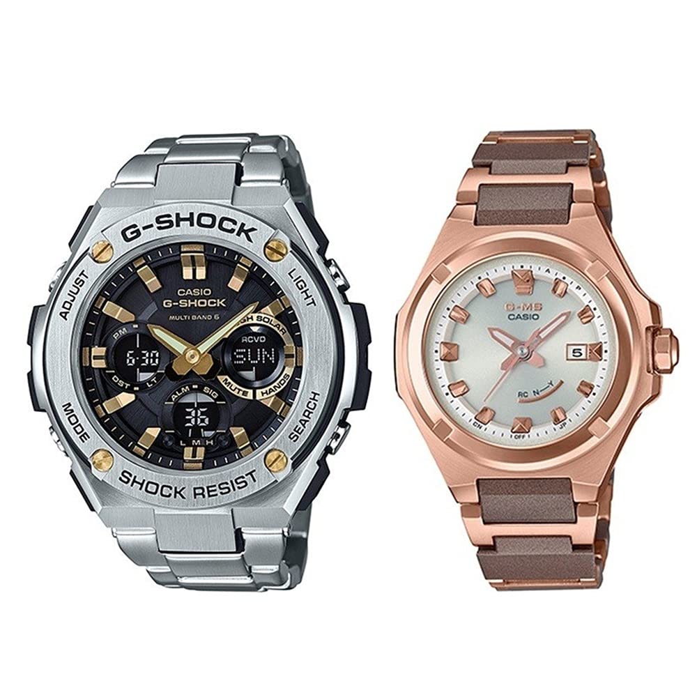 

[Casio] CASIO Tough Solar Pair Watch G-SHOCK Baby-G G-MS Men s Women s G-Shock Baby G Jimiz Waterproof GST-W110D-1A9JFMSG-W300CG-5AJF Watch