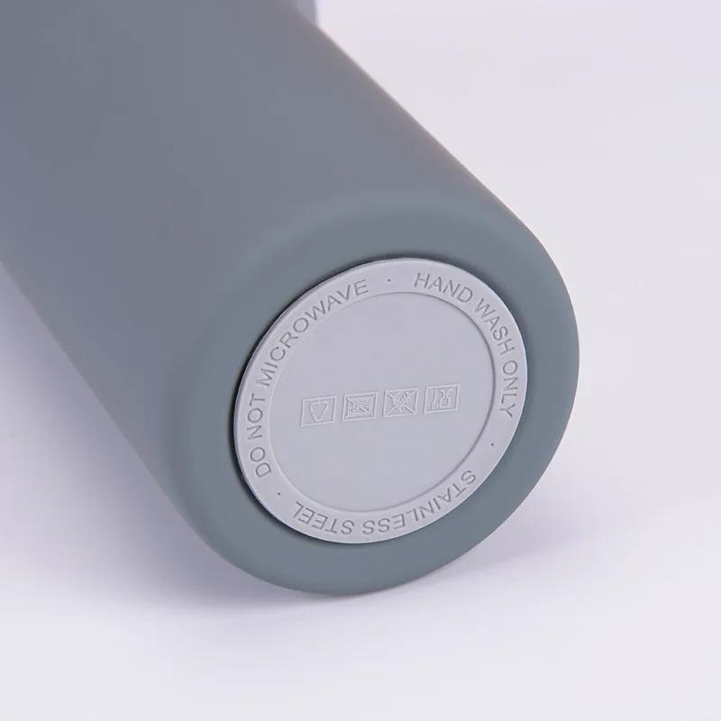 0.5-1L Stainless Steel Sports Water Bottle Wide Mouth Leakproof Insulated Flask with Detachable Straw Carry Handle Gym TravelCup