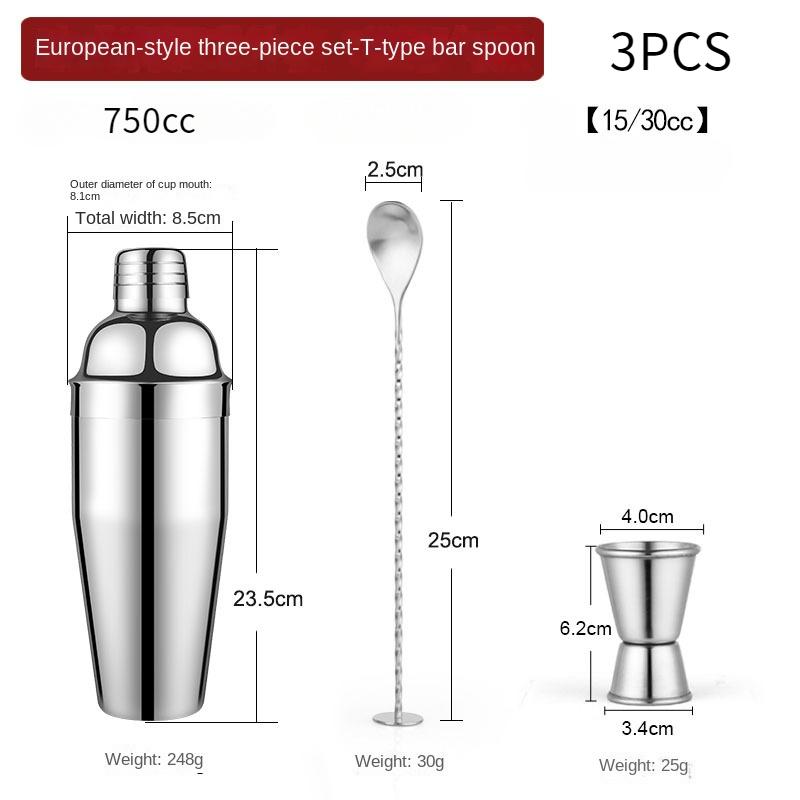 

Барный коктейльный барменский инструмент Бостонский шейкер Набор шейкеров из нержавеющей стали Set of 3
