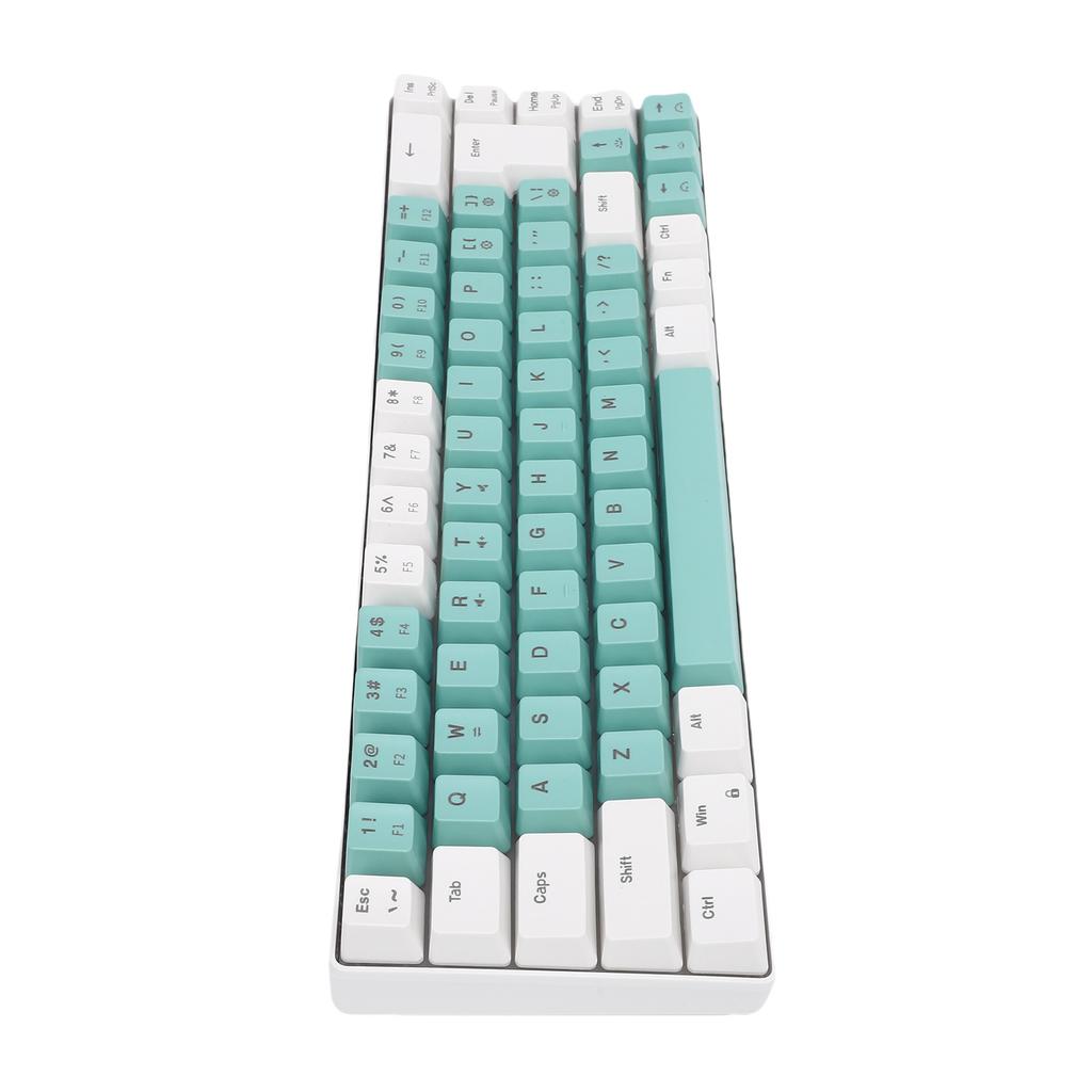 Wired Gaming Keyboard 60percent  Compact with RGB Backlight Comfortable Typing Mechanical Keypad for PC