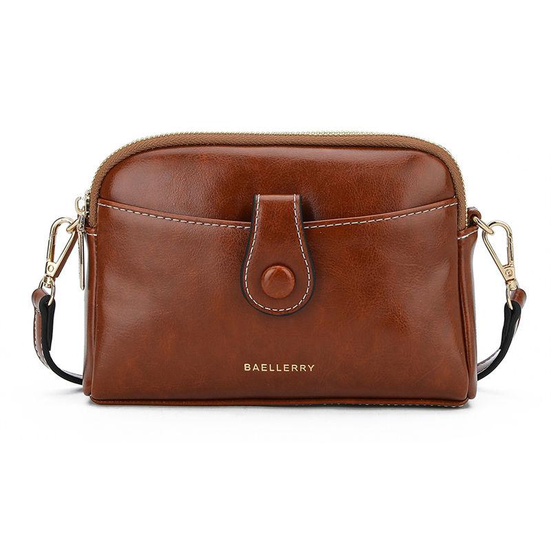 Baellerry Women Fashion Shoulder Bags PU Leather Crossbody Messenger Bag Casual Money Pack for Ladies Purse GZW