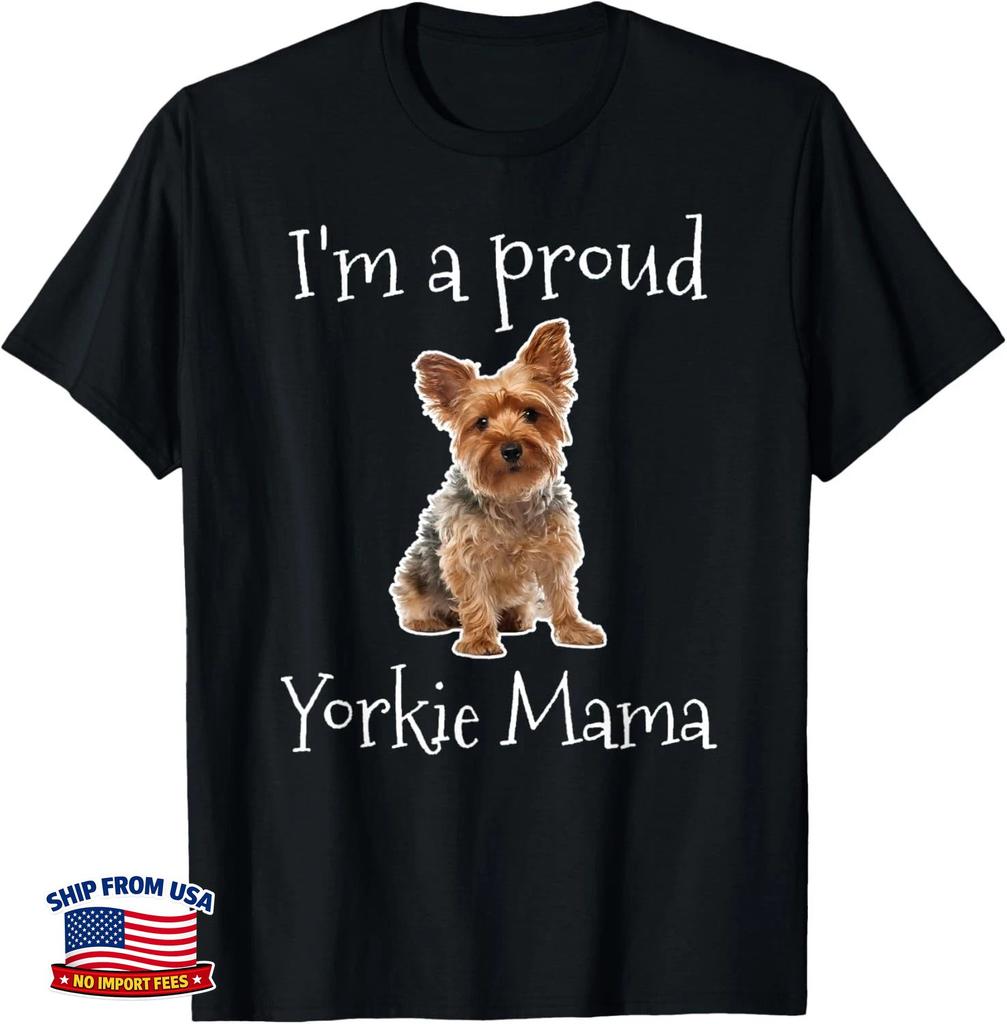 Yorkie Mom Women Girls Yorkshire Terrier Owner T-Shirt