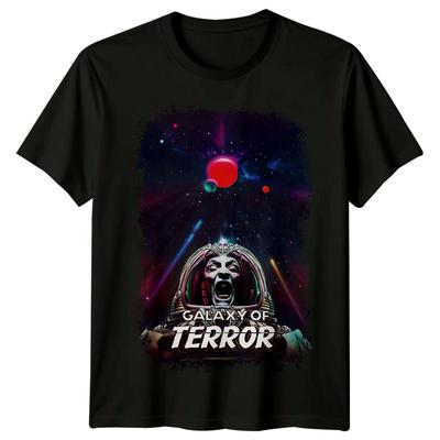 Galaktyka grozy (1981) Koszulka Bawełniana 100% Inspirowana Plakatem Filmowym Męska Top Retro Koszulka Lata 80 Unisex