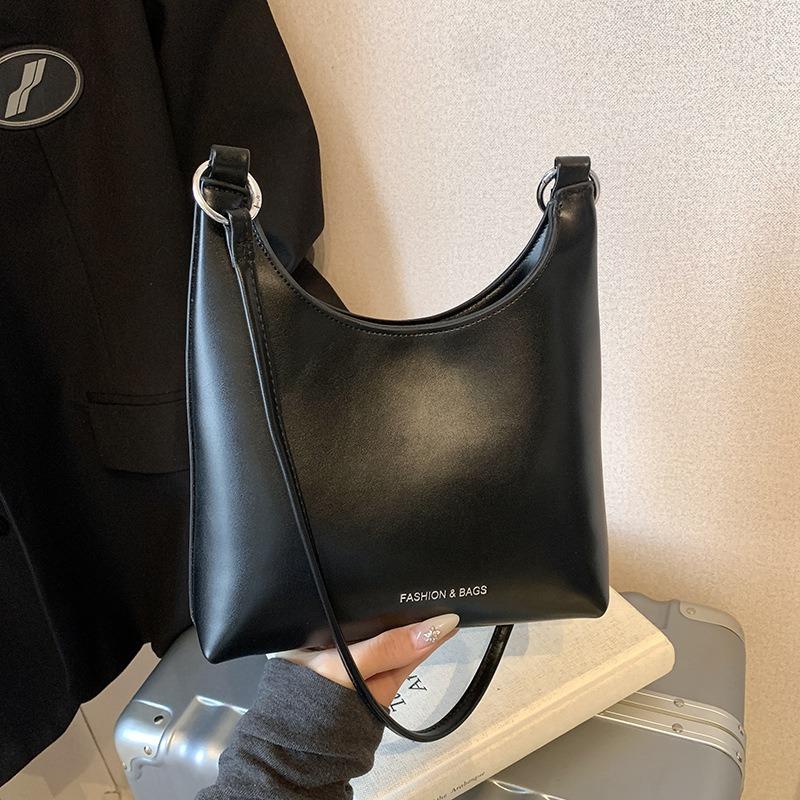 

Stylish and simple underarm bag women s new trendy high-end texture niche versatile commuter shoulder handbag чорний