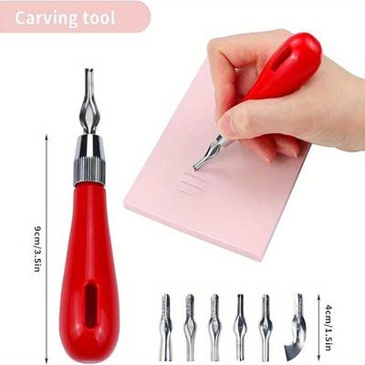 Outil de Gravure Pratique Débutant Bricolage Cutter Portable Fournitures d'Art Ergonomique École Gravure Multifonctionnel
