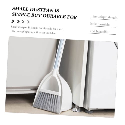 BRIGHTFUFU Kids' Broom and Dustpan Set, Plastic Cleaning Toy for Toddlers, Pretend Play, Household Cleaning Tools for Kids, 1 Set