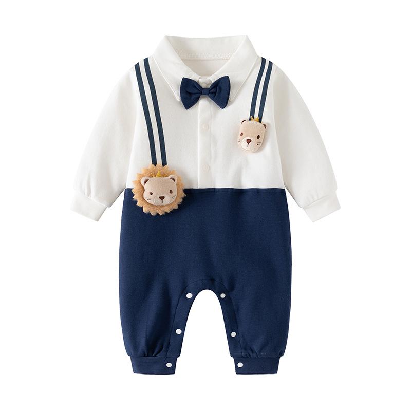 

Handsome Gentleman Pure Cotton Baby Romper for Autumn and Spring 90 cm