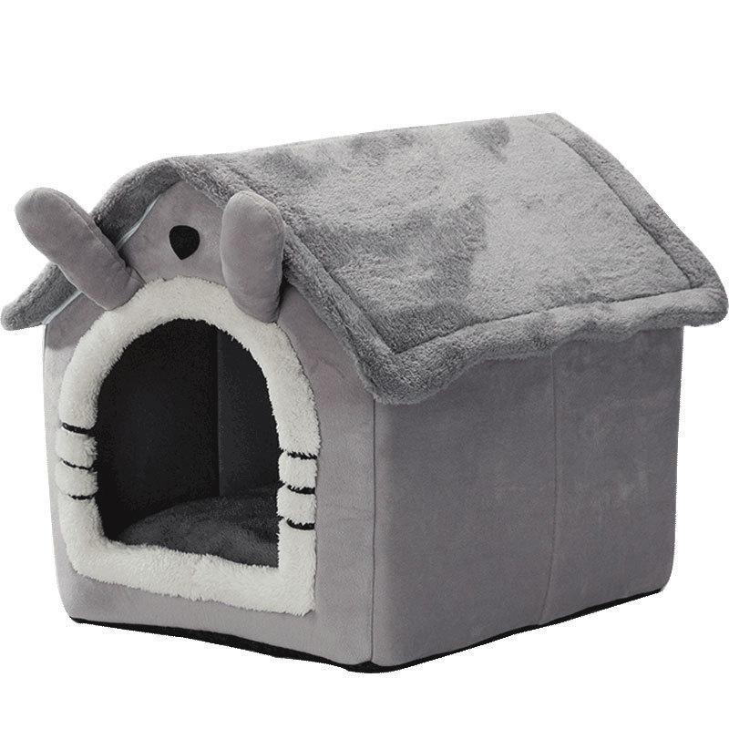 Kennel House Type Four-season Universal Small Dog Teddy Fight Removable Dog House Cat Nest Bed Spring and Autumn Pet Supplies