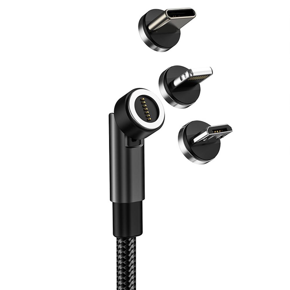 540-degree Rotating Magnetic Cable 3A Fast Charging Charger Usb Data Cable Compatible For Iphone Xiaomi Phone