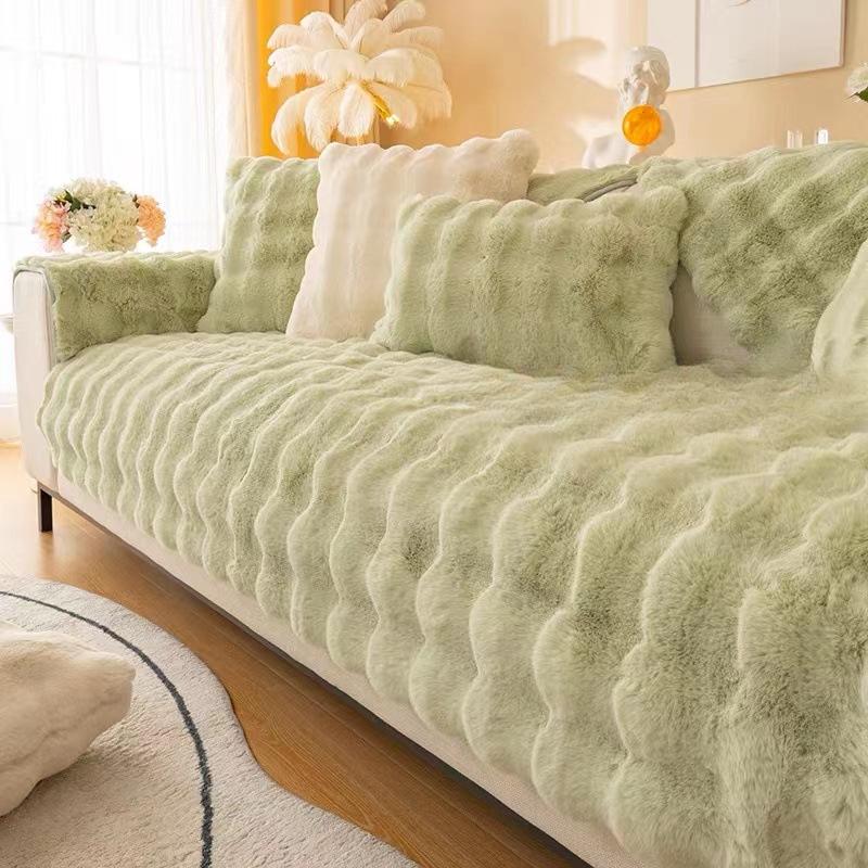 Coperta Copridivano Asciugamano Coperta Invernale in Peluche Copridivano Cuscino Antigraffio Coperta Invernale