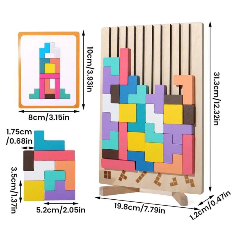 Wooden Stacking Puzzle Toys,Wooden Stacking Puzzle Toys Art-Home Decoration Home Accessories,Stress Relief Educational Gifts