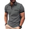 Pánské polo tričko s krátkým rukávem 3D digitální tisk Business Casual knoflíkové polo tričko