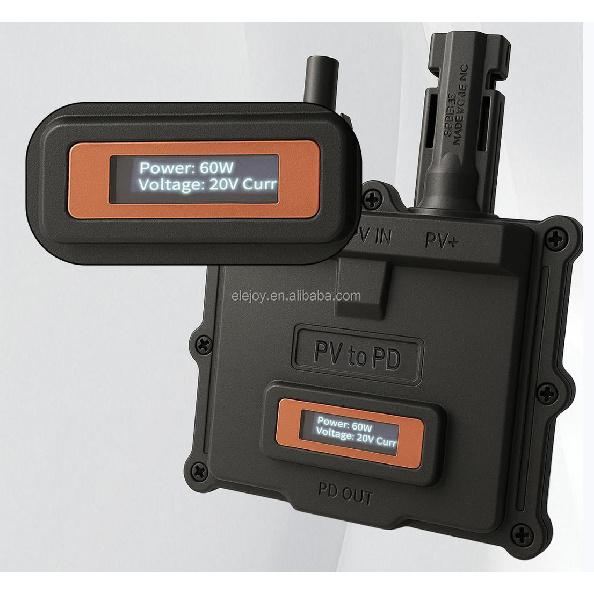 ELEJOY PD6501 65W Solar Charger PD3.0 Type C Converter DC 15-60V MC4 Input 5V-20V Output for Laptop Phone Tablet 4