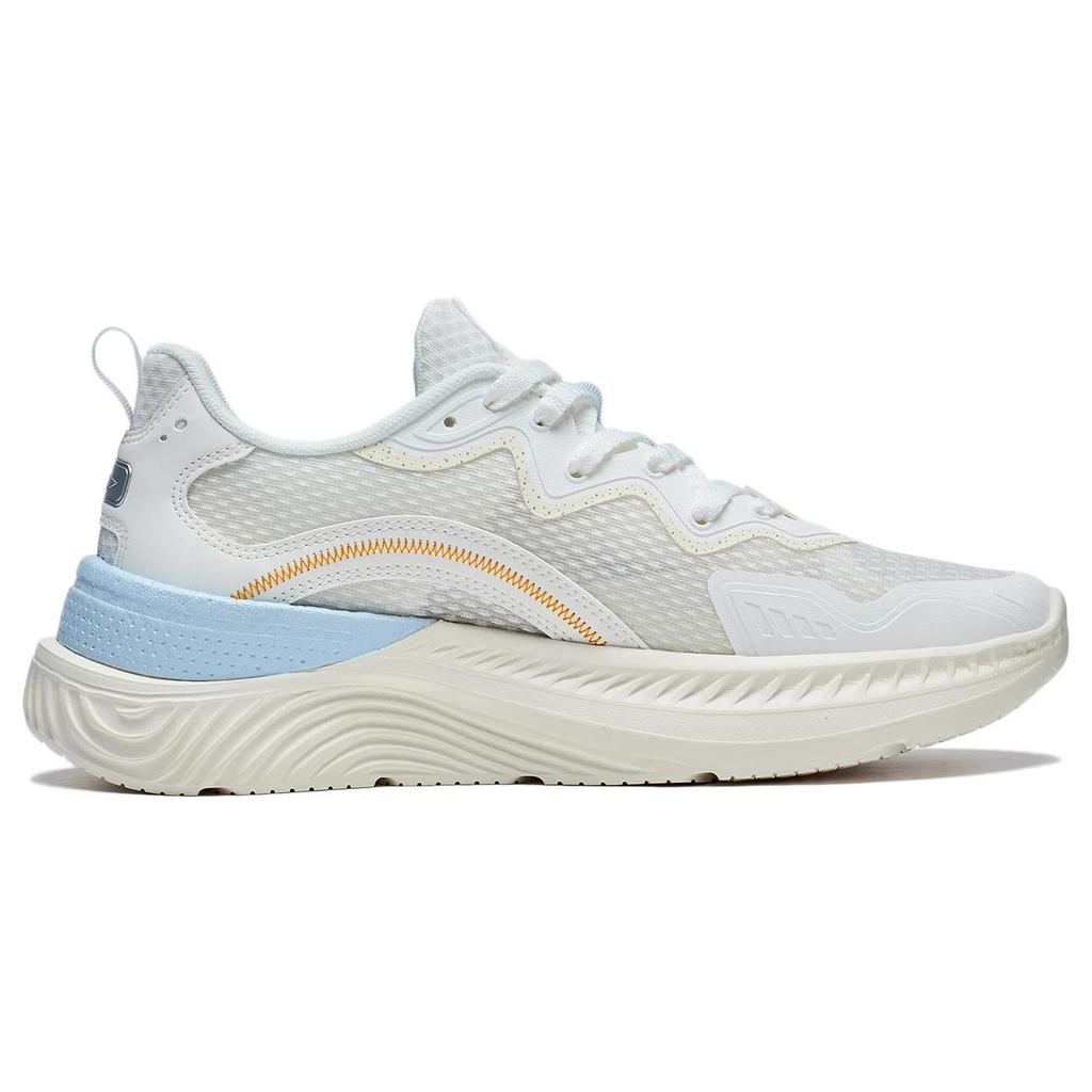 New LiNing Qingyou Anti Slip Wear Resistant Low Top Sports Casual Shoes Men's White Blue AGLT057-1