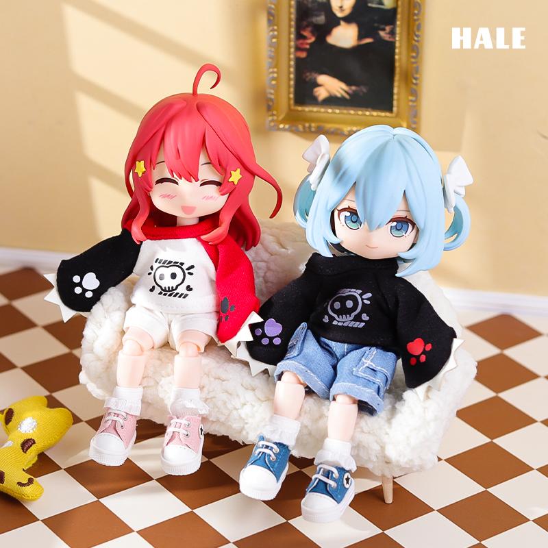 Ob11 Doll Long-sleeved Sweatshirt T-shirt Cute Beast Claw Top For Molly , Ymy, P9, Gsc, Obitsu11 ,Ufdoll,1/12bj