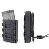 Nexxxly 5.56/7.62 Magazine Pouch, MOLLE Compatible, Open-Top M4/AK48 Magazine, Tactical, Military, Airsoft (Black (2 5.56mm Magazines))
