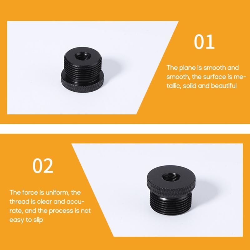Microphone Stand Adapter Screw 5/8 3/8 1/4 Converter Screws for Microphone Camera Tripods Stand Screws Aluminum Alloy-