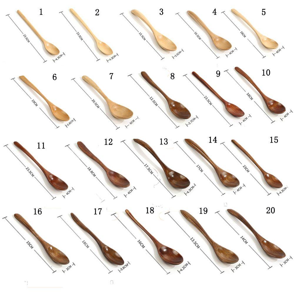 Kitchen Tools Flatware Mixing Cooking Utensils Tea Spoon Soup Spoons Wooden Spoon Coffee Spoon