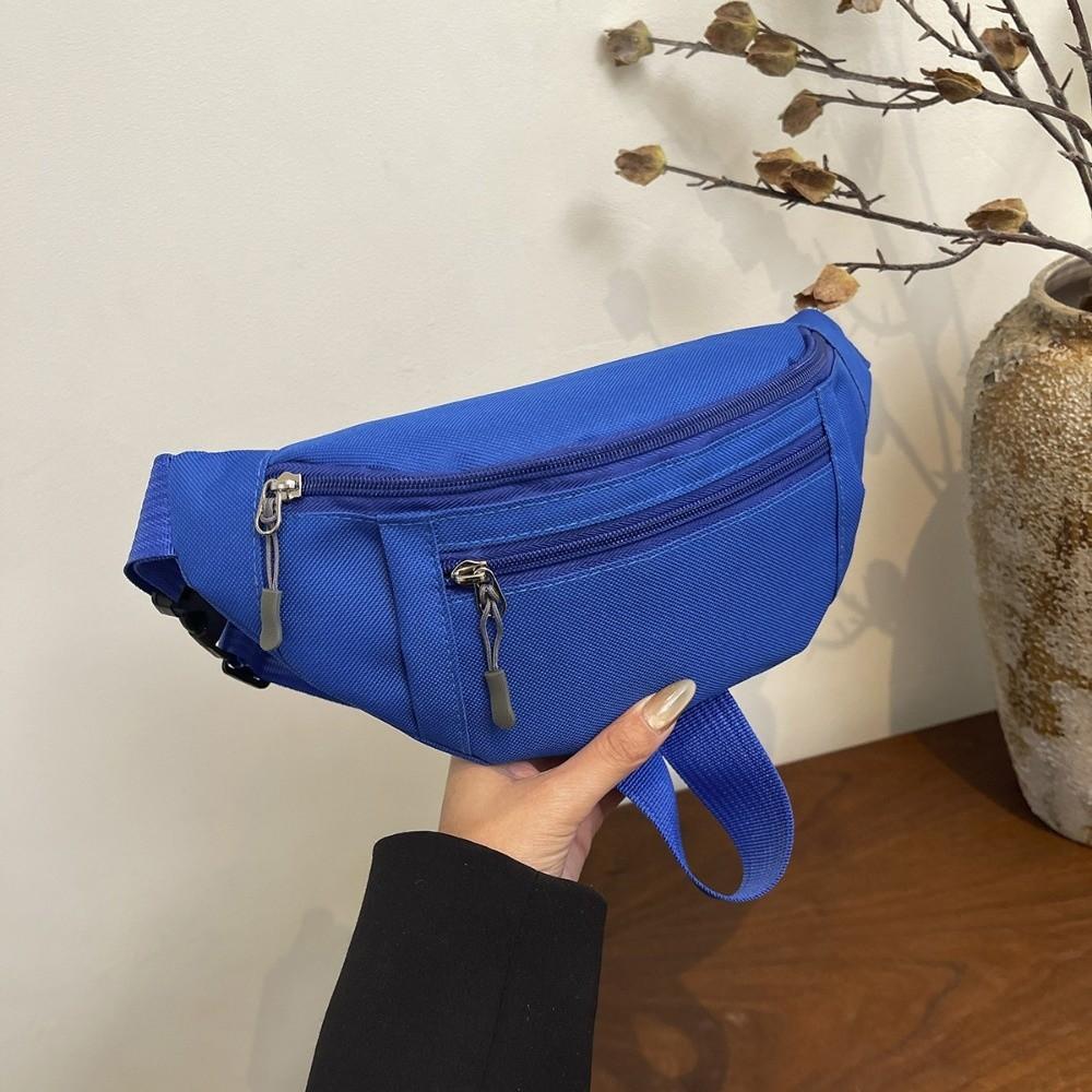 Waterproof Waist Crossbody Bag Large Capacity Hands-Free Bag New Fanny Pack Sports Festival синий