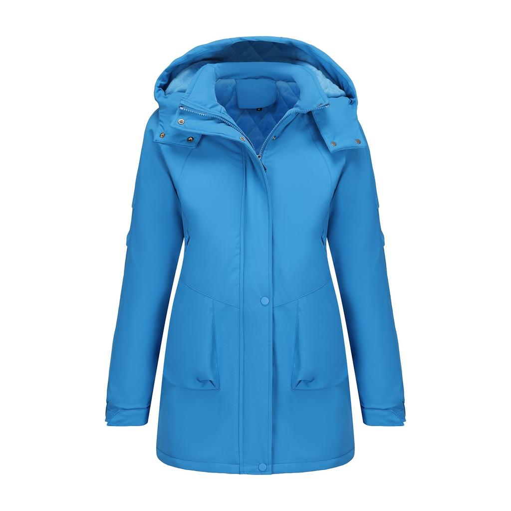 Women's Detachable, Windproof, and Warm Hiking Jacket for Autumn and Winter – A Versatile and Stylish Casual Outerwear.