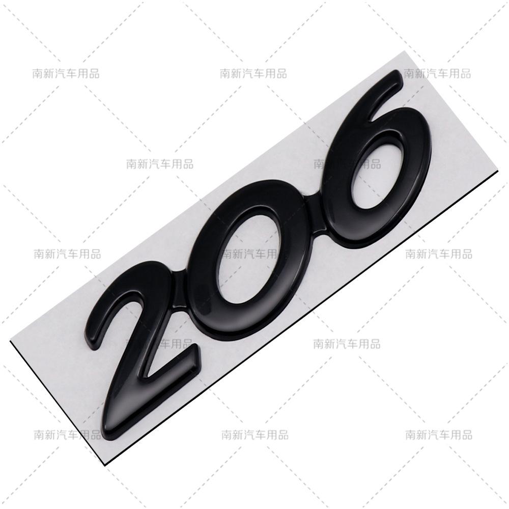 3D Car Sticker Rear Trunk Badge For Peugeot 206 207 301 307 308 408 508 2008 YTWY3 3008 4008 5008 Letters Replace Emblem Accessories