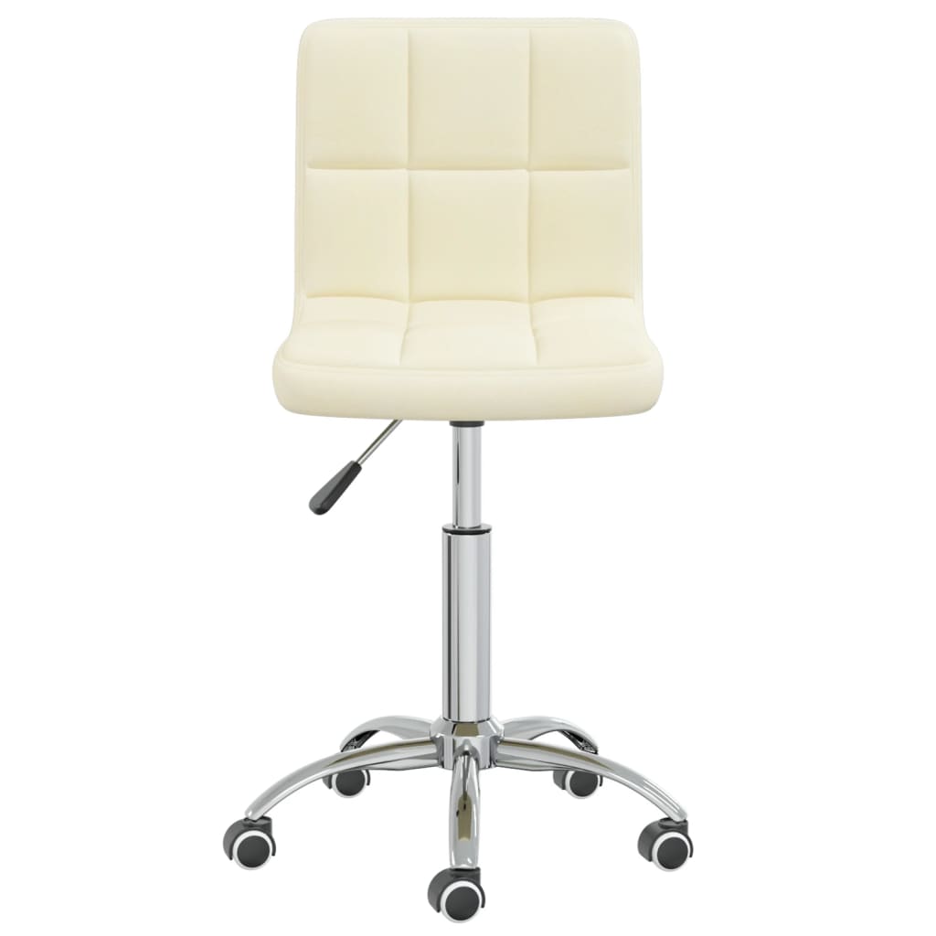 Dining Chair Swivel Cream Fabric