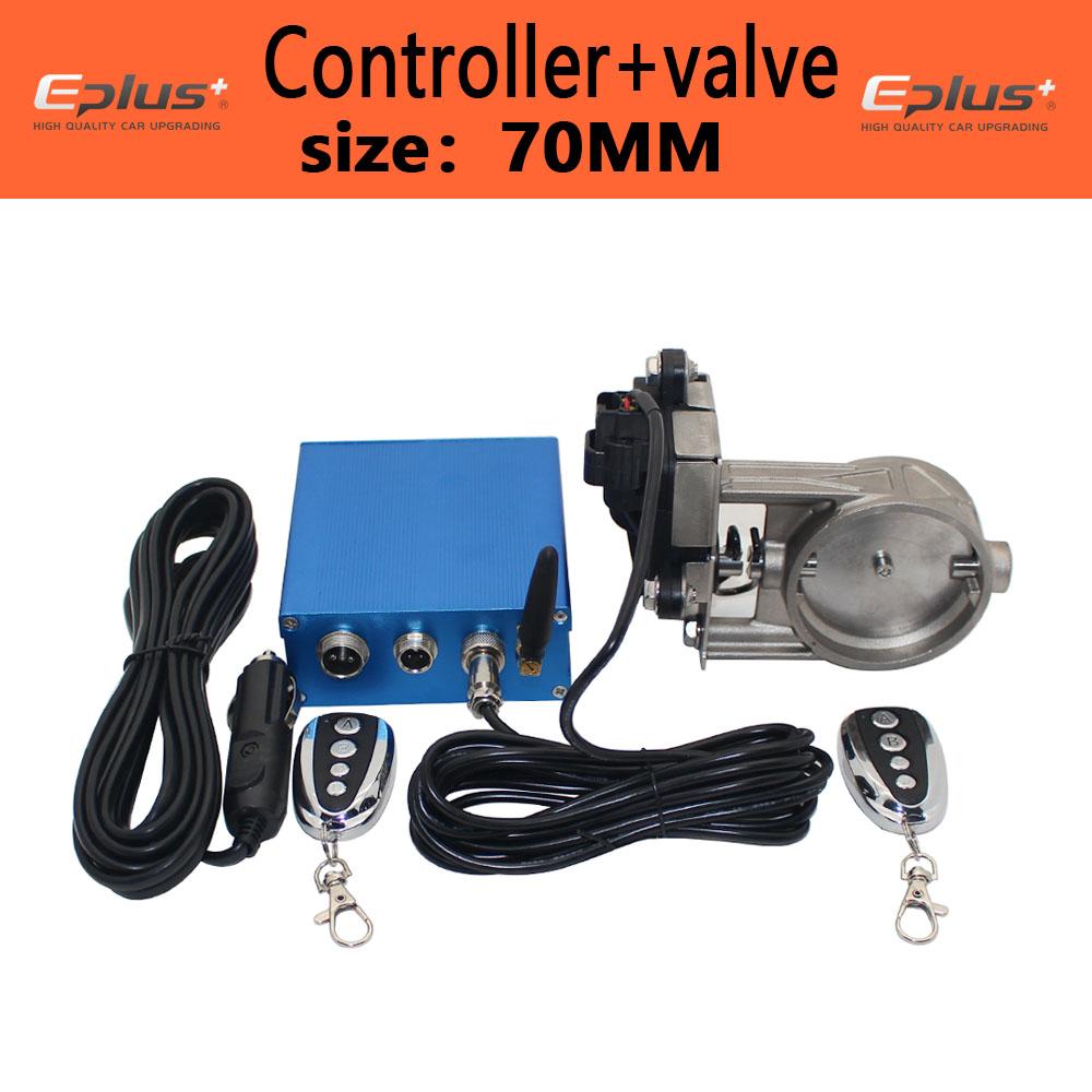 EPLUS Universelles Auto-Auspuffrohr Elektrisches Ventil-Kit Mehrwinkel-Modus 51 60 63 70 76MM Steuergerät Fernbedienungs-Kit