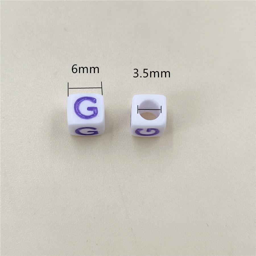 Acrylic Beads 100 Pcs/lot Letter Bead Jewelry Finding For DIY Necklace Bracelet Fashion Wholesale New 6mm High-quality