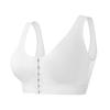 Women's Wire-Free Sports Bra with Front Closure - Shockproof, Gathering, and Beautiful Back Design. Plus Size Available.