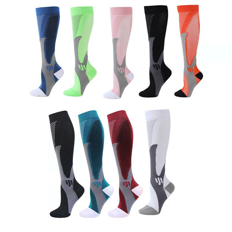 Magic Pressure Socks 200N Nylon Men'S And Women'S Sports Muscle Strength Outdoor Football Compression Socks Sweat-Absorbing Non-Slip Breathable