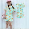 Girls Loose Fit Short Sleeve Dress Animal Print Round Neck Casual Lightweight Summer Dress for Kids