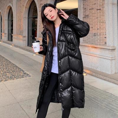 Winter New Hooded Down Cotton-padded Clothes Women's Medium and Long Loose Cotton-padded Jackets