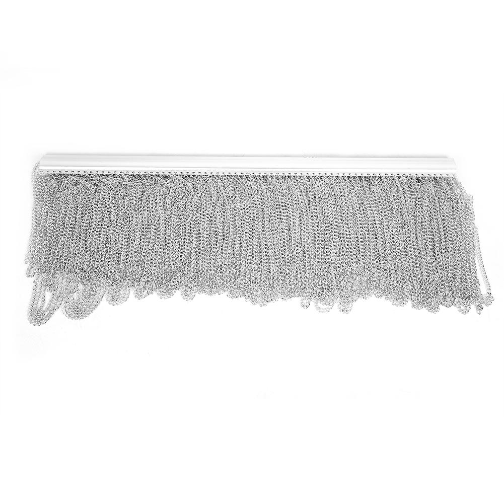 Household Hanging Metal Aluminum Chain Curtain Kit for Room Office Store Decoration Silver