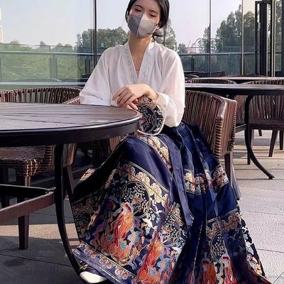 Dance Method Tiannv Theme Improved Hanfu And Skirt Suit Women's Daily Work Commuting Suit