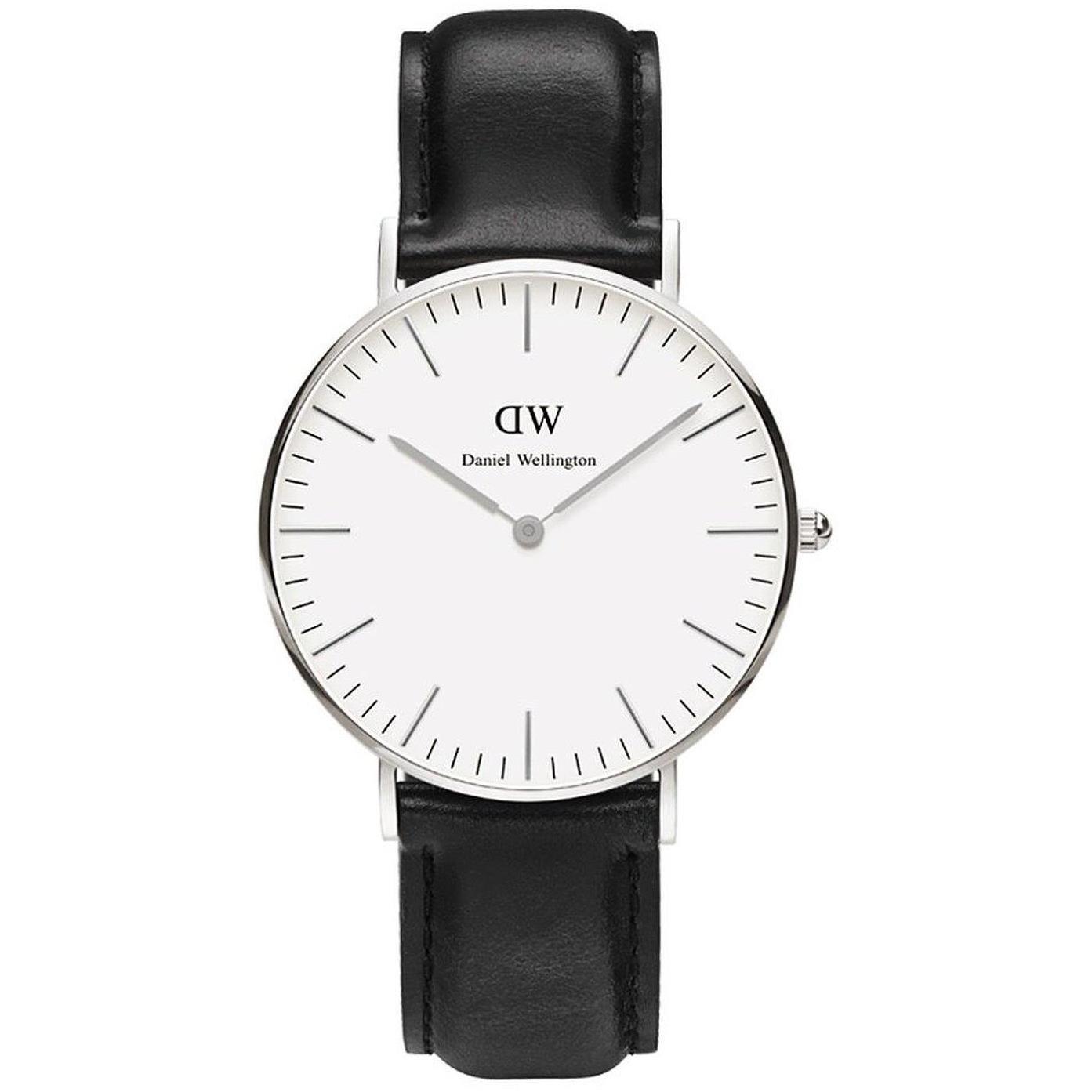 

Daniel Wellington Часы Daniel Wellington 36 мм, белые, из нержавеющей стали, из черной кожи 0608DW [Daniel Wellington] (SS) [Элемент]
