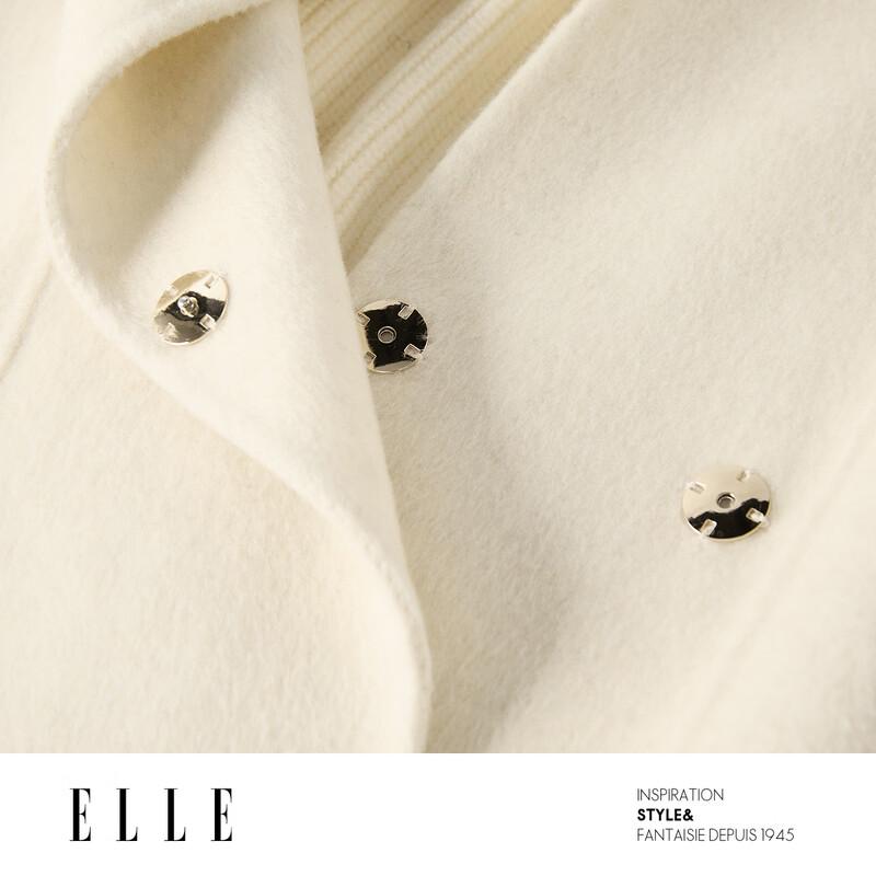 ELLE Women's French Style Wool Vest Coat