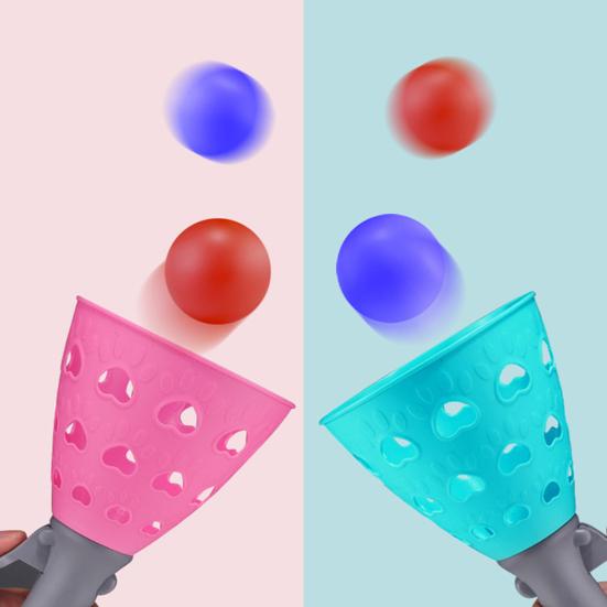 1 Set Catapult Ball Convenient Carry Funny Lightweight Throwing Catching Ball Game Outdoor Toy for Gift