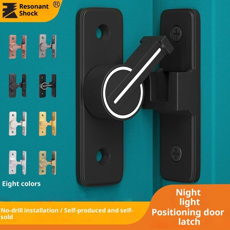 Door Lock Zinc Alloy 90 Degree Sliding Door Latch Heavy Duty Barn Gate Bolt Protect Privacy Cabinet Closet