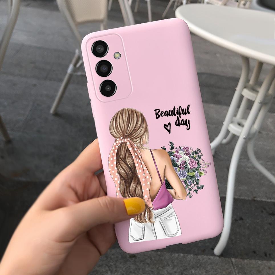For Cover Samsung Galaxy A04s SM-A047F Bumper Fundas Milk Cow Butterfly Phone Case Soft Back Cover For Samsung A04s Bumper Capa