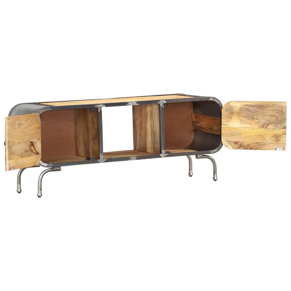 TV Cabinet 110x30x42 Cm Solid Mango Wood