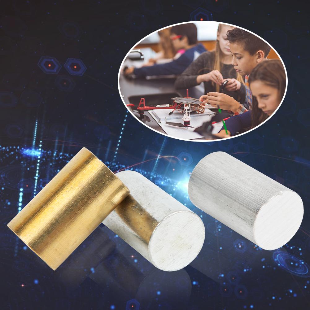 Cylinder Kit Brass Iron Aluminum Cylinder Set Physical Teaching Accessory Primary School Experimenta