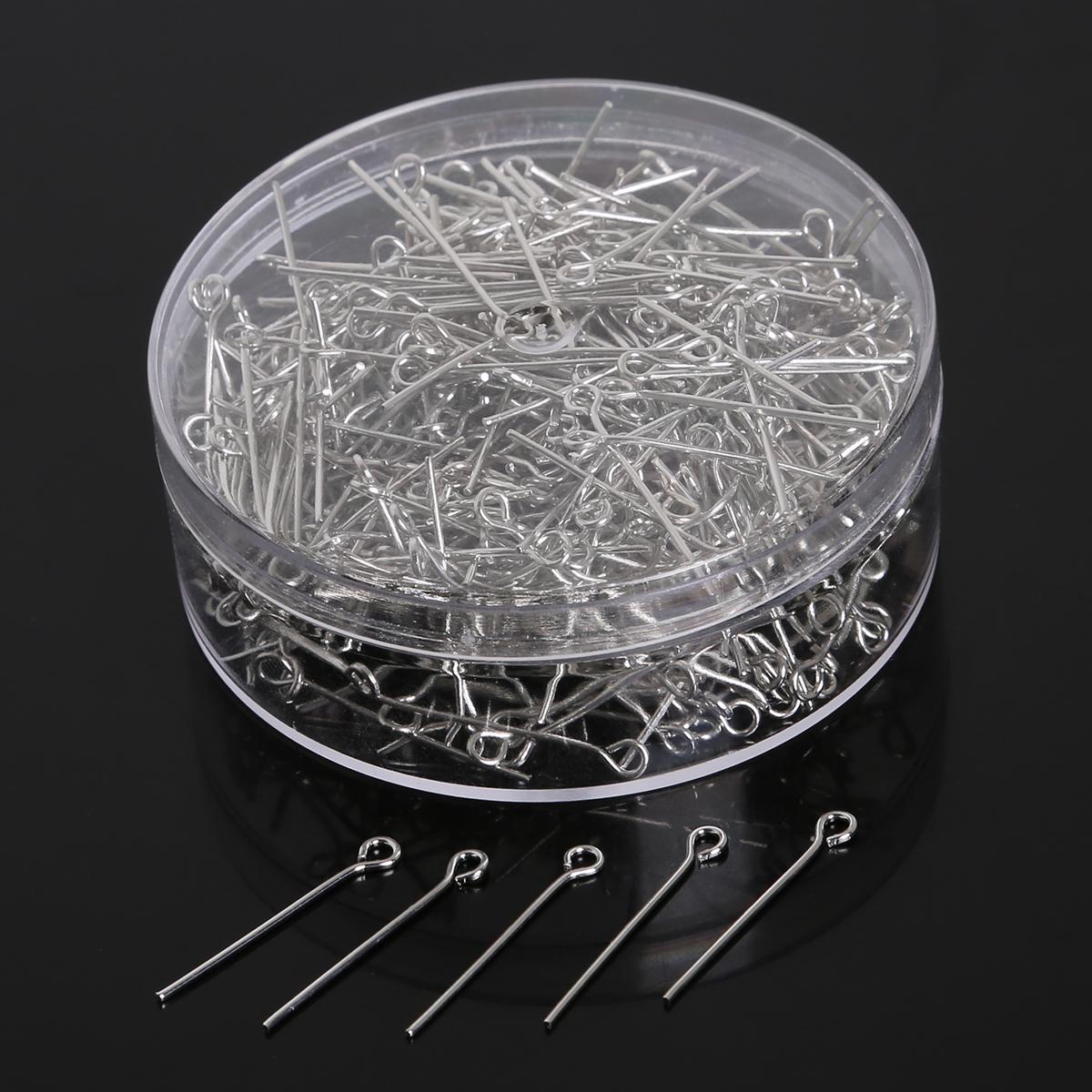 

100-500 шт. кольцо для прыжков, удлиненные цепочки, булавки, хлопки, крючки для сережек, бусины, шапки, коробка, упаковка для ювелирных изделий «сделай сам», фурнитура 24mm 450pcs серебряный