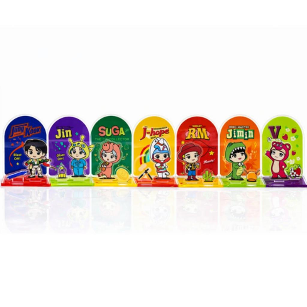 BTS TinyTAN X Toy Story Acrylic Stand SUGA As Hamm, Collectible Desk Figure, Character Merchandise