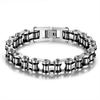 4 Color Punk Rock 316L Stainless Steel Biker Mens Bracelet Link Chain Motorcycle Bike Bicycle Chain Bracelets Bangles Jewelry
