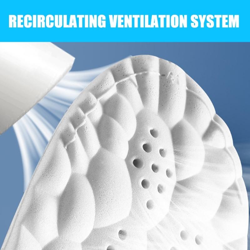 4D Cloud Comfort Insoles With Memory Foam And Arch Support For Whole Day Walking Or Standing Foot Pains Relief Unisex