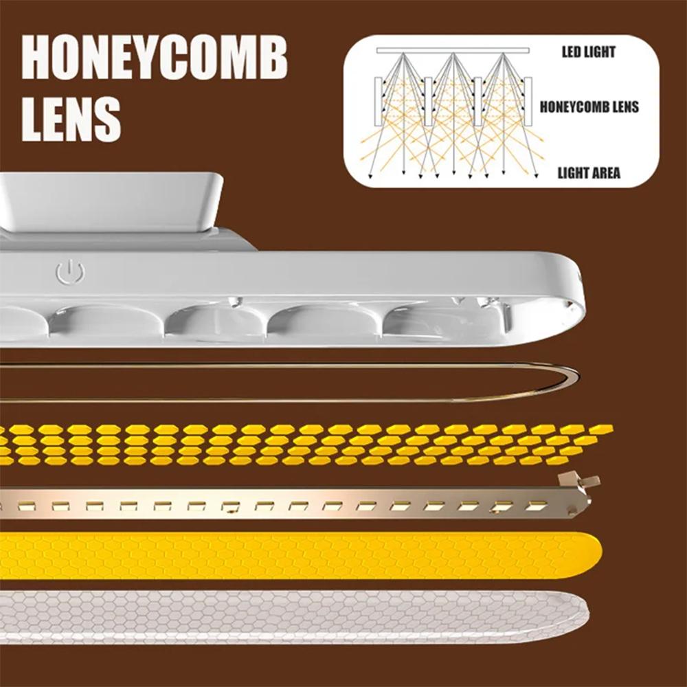 Touch Magnetic Table Lamp USB Rechargeable Light Stepless Dimming Cabinet Closet Wardrobe Portable LED Night Light Reading Lamp