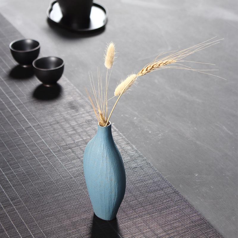Stoneware Vase Japanese Retro Mini Floret Creative Porcelain Bottle Tea Ceremony Crafts Hydroponic Flower Pot