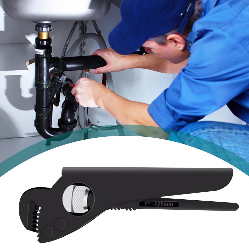 Pipe Wrench Carbon Steel Plumbing Pliers For Pipes Heavy Duty Repair Tool For Garage Faucet Toilet Sink Joints Water Heater Nuts
