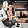 Car Armrest Box Heighten Cushion Wireless Charging Car Armrest Cover Cushion Auto Center console Arm Rest Protection Cover
